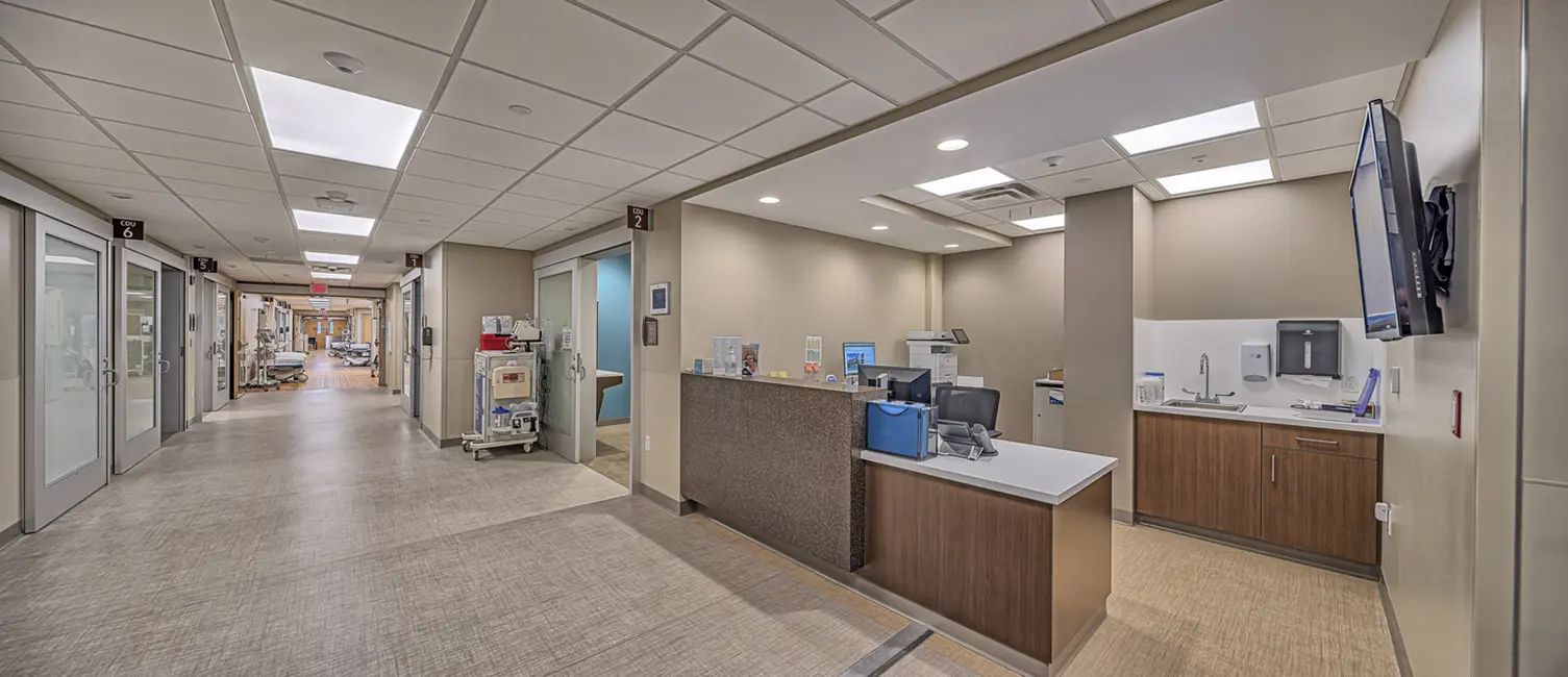 Nurse Station at Saint Anthony Medical Center Rockford Emergency Department Observation Unit