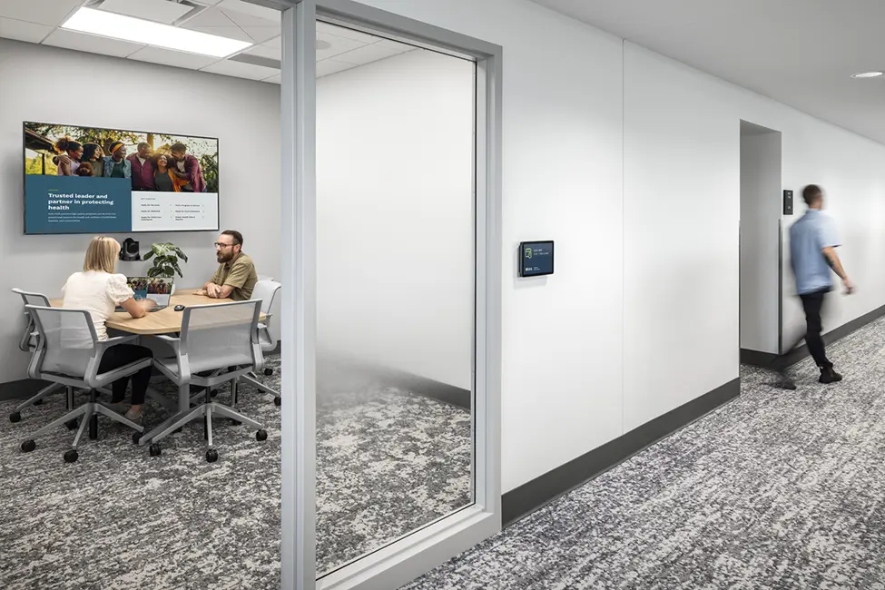 Small conference room at the Health and Human Services Department