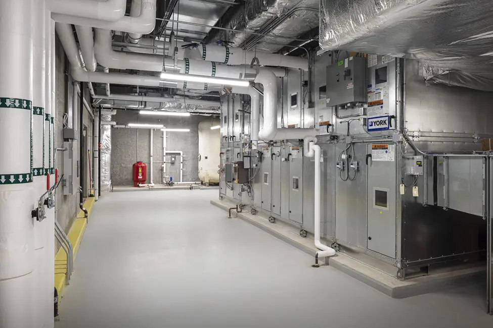 Mechanical Room at West Des Moines Schools Fairmeadows Elementary