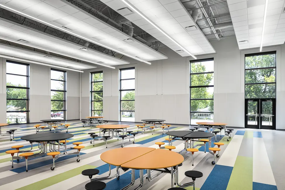 Cafeteria at West Des Moines Schools Fairmeadows Elementary