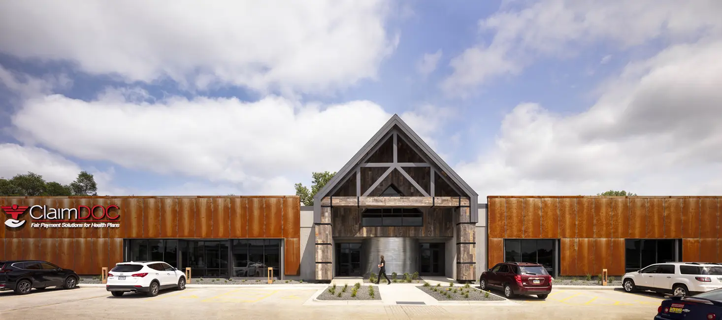 Renovation, weathered steel, signage, corrugated steel grain bin