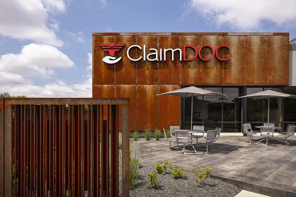 ClaimDoc Headquarters Exterior Patio